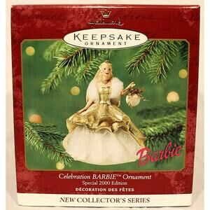 Hallmark Holiday Barbie Christmas Ornament Special 2000 Edition Millennium New
